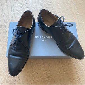 Everlane black the modern oxford shoes